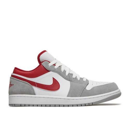 Air Jordan 1 Low SE Light Smoke Grey Gym Red