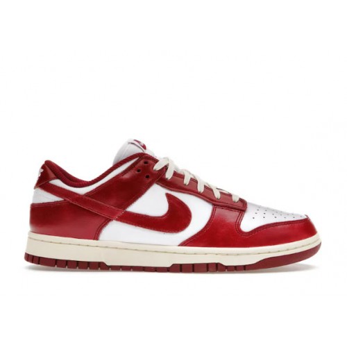 Nike Dunk Low PRM Vintage Team Red